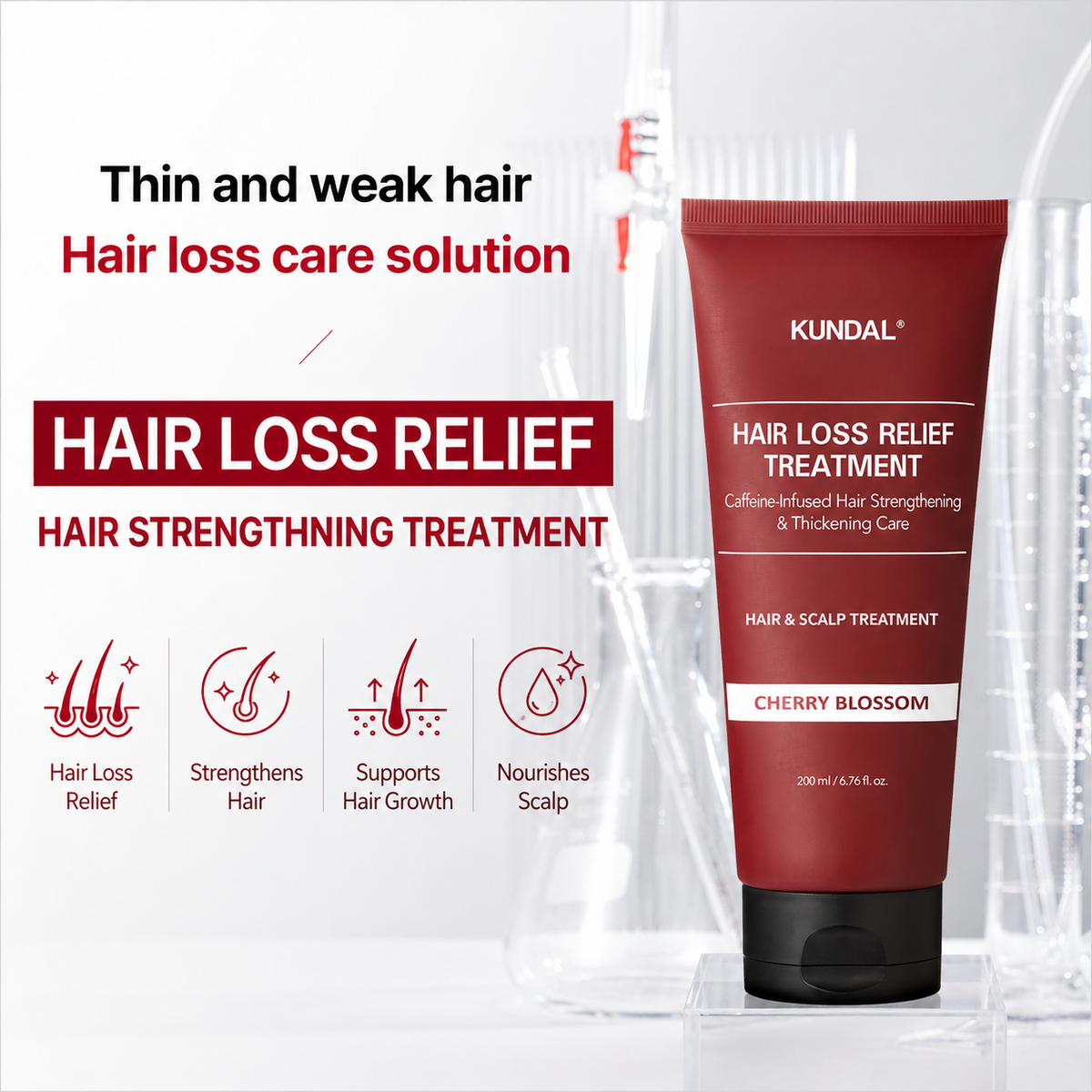 Caffeine Hair Loss Relief Scalp and Hair Treatment (200ml)