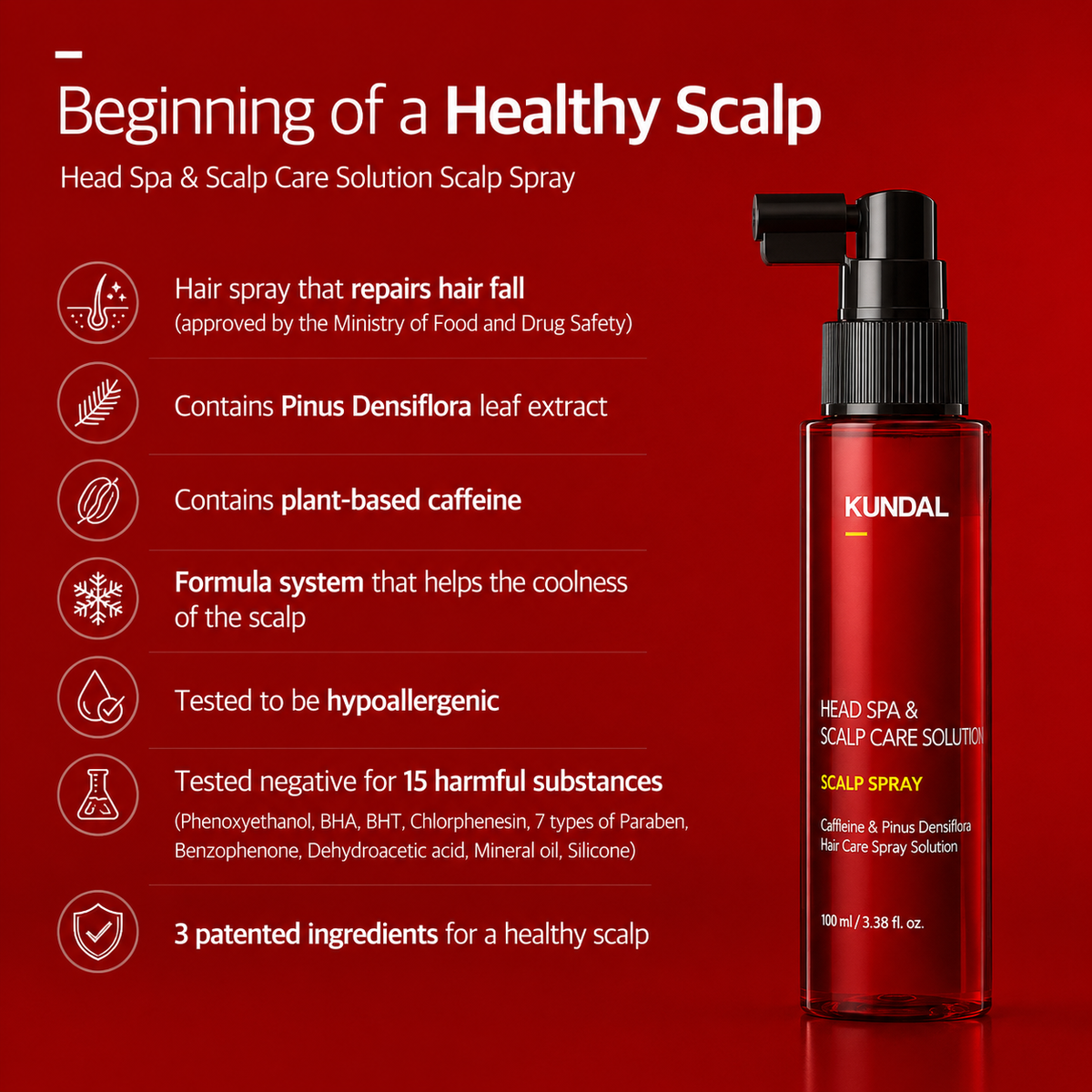 Caffeine Hair Loss Relief Scalp Care Tonic (100ml)